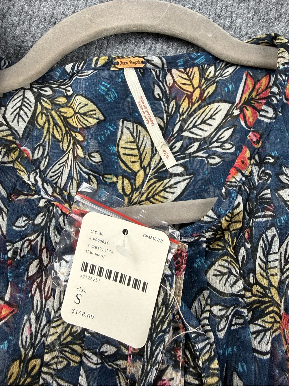 Free People Estelle Chiffon Floral Maxi Dress, Size Small - Picture 3 of 6